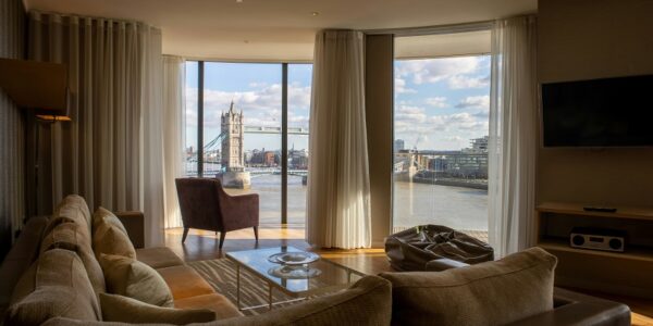 London skyline with residential property market trends