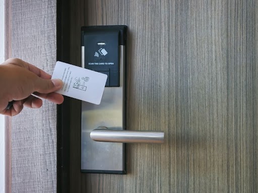 Salto Key Card Systems installed on a commercial office door